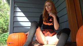 Upskirt Pumpkin Carving