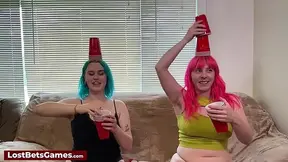 The Head Stack Cups game becomes a seductive dance