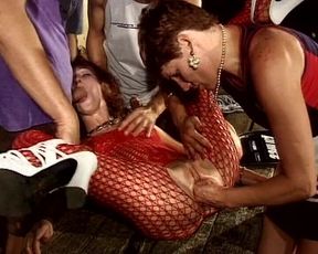 Cock Sucking French Babes Fucked in Gang Bang