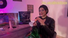 My slutty Latina wife deep throats and rides huge cock