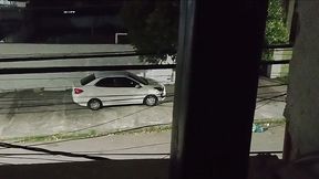 fraguei minha mulher fudendo dentro do carro na porta de casa