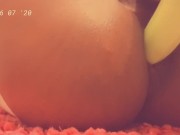 Black trans girl fucks ass with dildo
