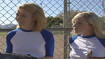 PillowGirls - Perverted stepmother after having cheered the stepdaughters' game takes them home and fucks them both with a double dildo