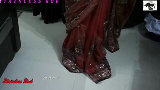 Desi Hotwife Petite Saree Banged! by Husband & still wants More