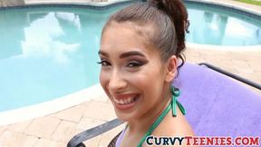 Brunette Cutie Kitty Catherine Craves A Massive D**k