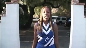 cheerleader pounded outdoor