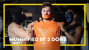 Suspension - Mummified by Two Doms Part 1 (1080p) - Gay Bondage - Gay Domination - Mummification - Tape Bondage - BDSM