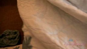 Sweet and innocent Zoe Bloom strokes cock with her feet takes it in multiple positions POV