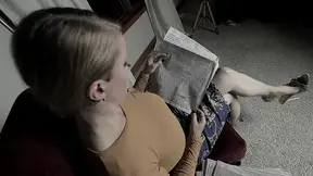 Reading Foot Fetish News In Newspaper - Full Movie
