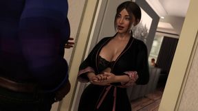 Girlfriend have a some fun with boyfriend and landlord