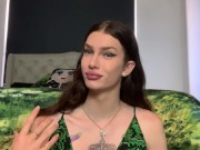 Hot TS Slut gets fucked by old man for money