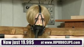Blonde student punished in BDSM slave training
