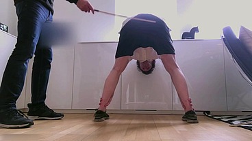 Amateurboy Receives A Very Severe Office Caning promo