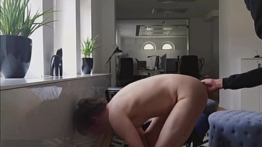 Amateurboy Receives A Very Severe Office Caning promo