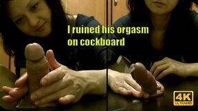 680 - Ruined orgasm on cockboard 1080p 60fps