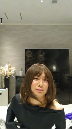 A cross-dressing boy changes from a female panther costume to black full-body tights   Clip 1