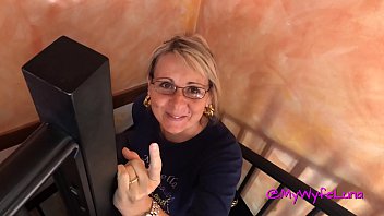 Italian MILF Luna rides big cock doggystyle