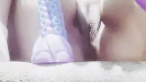 Hot German MILF takes big 50cm dildo in homemade amateur scenes