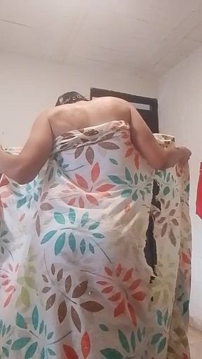 Sissy Comes Out of the Bathroom and Provokes with Her Effeminate Ass and Ends up Leaking a Lot of Milk