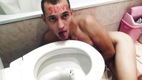 Toilet Licking Toilet Slave Boy