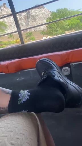 Walking Through the Castle of Cartagena and I Take off My Shoes to Rest so That You Can Worship My Feet
