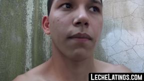 Young Latino in pointofview takes big raw cock for money