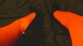 Romantic Femdom Fishnet Foot Worship