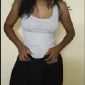 Desi tamil Strip tease girl walking