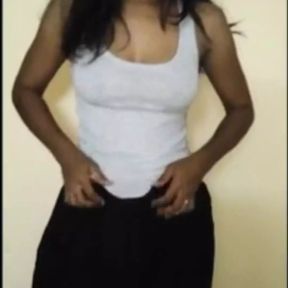 Desi tamil Strip tease girl walking