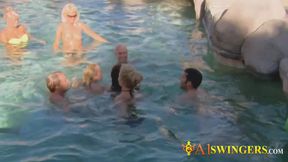 Newly married couples exchange partners for the first time in the Red Orgy Room.