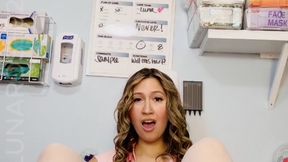 6 min POV you come in for your annual physical exam and I offer to assist you on your sperm sample, but I decided to use my feet and hands!