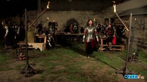 Medieval fairs are a great place for busty maidens to show off their blowjob skills