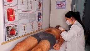 Oops... my penis got an erection in front of the nurse.