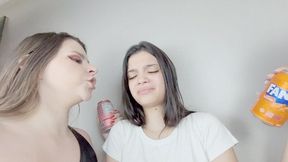 ISABELITA AND BABE BURPING INSIDE THE NOSE OF THE BEAUTIFUL 18-YEAR-OLD PRINCESS - BY BABE AND ISABELITA - CLIP 2