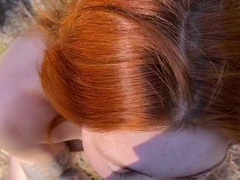 Amateur sex blowjob outdoors