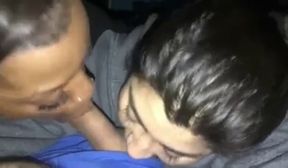 double blowjob date shows up with black friend facefuck deepthroat throat