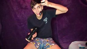 Hung young henry fucks a toy