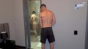 Steamy Shower Encounter: Milf Sarah Black and Her Best Friend's Son Get Intimate