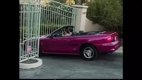 scened blonde MILF gets ass fucked in the car with a condom