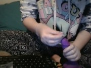 Hot Redhead Plays With Needles, Piercing Fake Ear And Rubber Toys