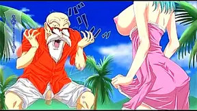 Bulma Seduces Master Roshi in Hot Dragon Ball Tryst