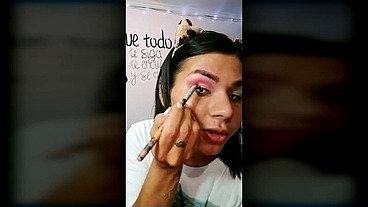 TS Angelique Monroe - I'm getting ready for a video shoot.