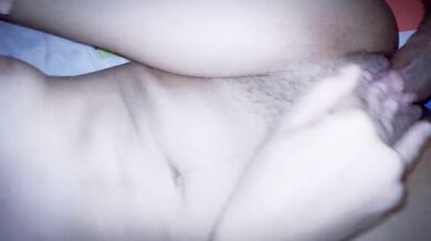 Eating hot friend's pussy with her parents at home