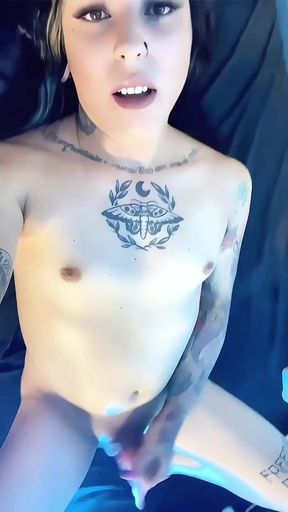 Trans Girl Emma Ink Jerks off Naked