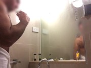 TYPICAL RUDE GIANT! - I JUST WANTED A BIG FRIEND! - MANLYFOOT - 🪥 🧎🏻‍♂️ - MICRO HUMAN IN BATHROOM