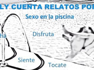 (Solely Audio) Sexo en la piscina con mi novia, sex in the pool....