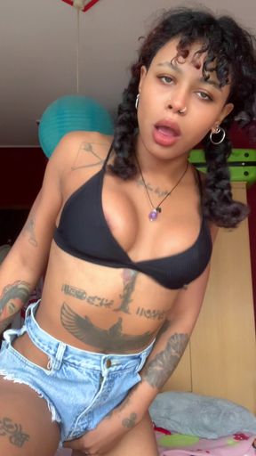 young slut ebony masturbation video exposed