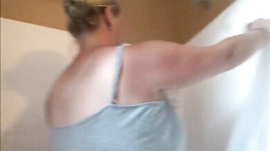 Frangelica’s giant natural tits peek out under her skirt PlanetFunCamp exclusive milf fun