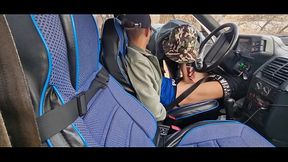 Cum Cruise on a sex car near the highway . Fuck a thick cock in a beautiful ass without a condom until you cum!