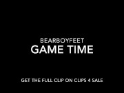 Game Time - Preview - male feet foot worship feet fetish